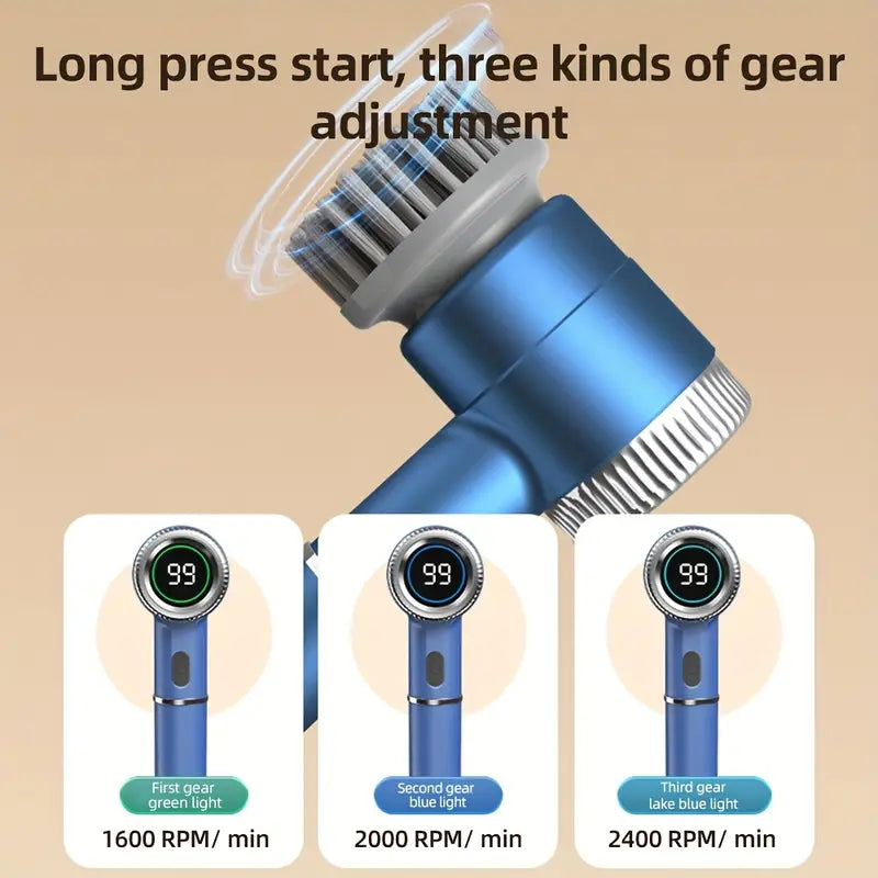 【本日終了！No.1獲得】今ならさらに10%OFF 電動クリーニングブラシ 5種類ヘッド付き